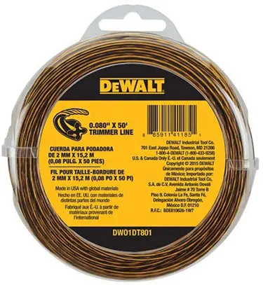 0.095-Inch Diameter Trimmer Line – 144-Foot Spool (Black/Yellow) 1