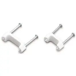 0.5-Inch Plastic Clip-On Cable Fasteners – 25-Count Pack 1