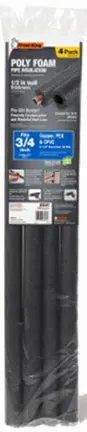 0.875-Inch Id X 0.5-Inch Wall Thickness Preslit Pipe Insulation Roll – 3-Foot Length, 4-Pack 1