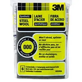 #000 Extra-Fine Synthetic Steel Wool Pads – Non-Rusting Abrasive Surface 1