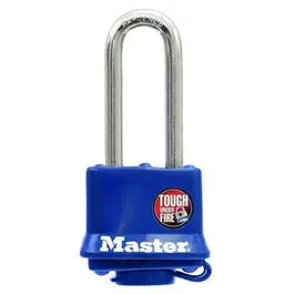 1-1/2-Inch Keyed Laminated Padlock With Blue Weatherproof Cover – 2-Inch Shackle 1