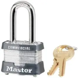 1-1/2-Inch Laminated Steel Padlock – Keyed-Alike Long-Shackle Security Lock 1