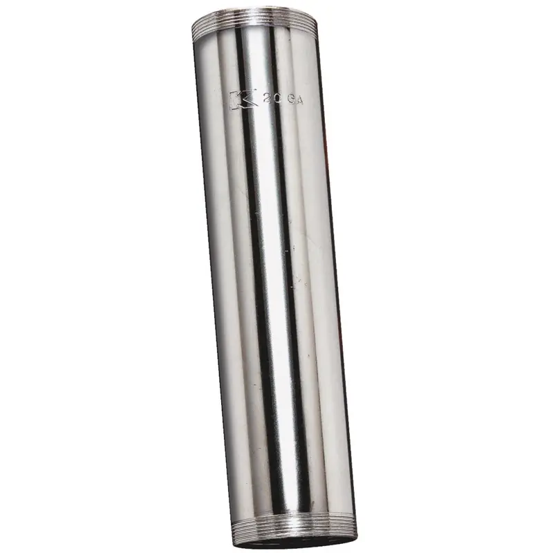 1-1/4-Inch X 12-Inch Chrome-Plated Threaded Steel Tube 1