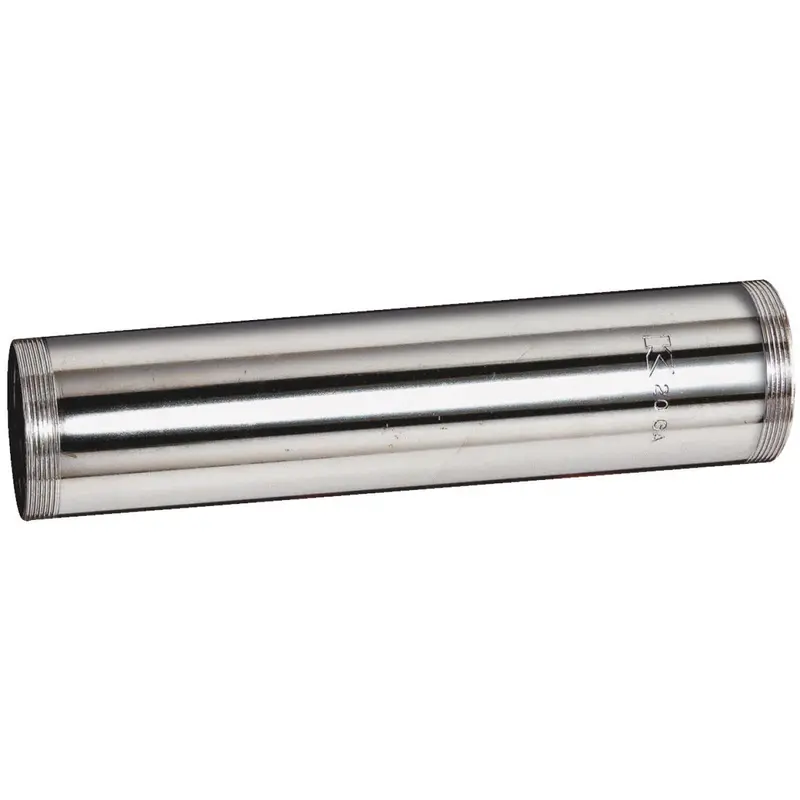 1-1/4-Inch X 6-Inch Chrome-Plated Threaded Steel Tube 1