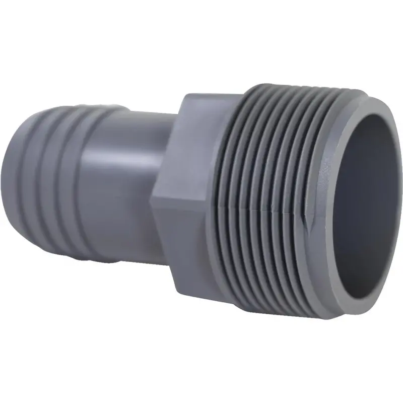 1-1/4" To 1-1/2" Mip Reducing Polypropylene Hose Adapter By Boshart 1