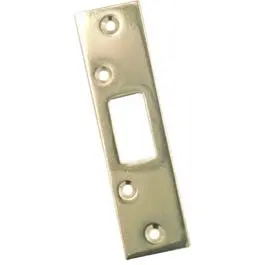 1-1/4" X 3-5/8" Brass-Plated Steel Security Strike For Deadbolts 1