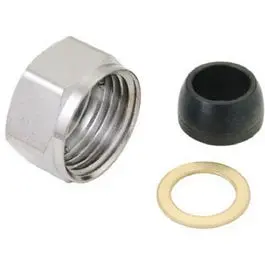 1/2-Inch Straight Pipe Thread Faucet Shank Nut 1