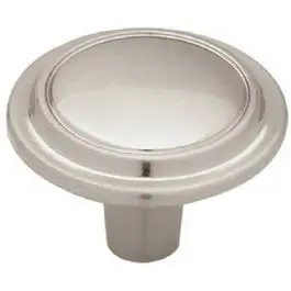 1.25-Inch Nickel-Finish Round Cabinet Knob 1