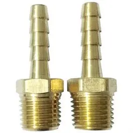 1/4-Inch Barb To 1/4-Inch Mnpt Compressor Hose End – 2-Pack 1