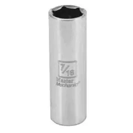 1/4-Inch Drive 7/16-Inch 6-Point Deep Impact Socket 1