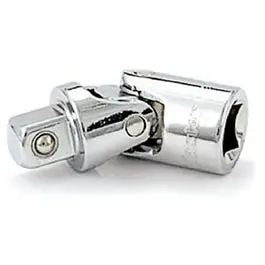 1/4-Inch Drive Universal Joint Adapter For Tight-Angle Torque Transfer 1