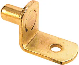 1/4-Inch Metal Shelf Support With Brass Plating 1