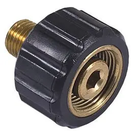 1/4" Male Thread Pressure Washer Screw Coupler (Brass Or Stainless Steel) 1