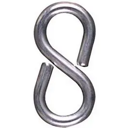 1-5/8-Inch Closed S-Hook Set – Zinc-Plated, 4-Pack 1