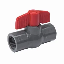 1-Inch Gray Pvc Threaded Ball Valve – Corrosion-Resistant Fitting 1
