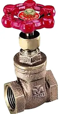 1-Inch Non-Lubricated Brass Gate Valve – Threaded Ends 1