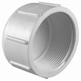 1-Inch White Pvc Slip-Fit Pipe Cap 1