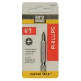 #1 Phillips Impact Driver Bit – 2-Inch Length, Compact Tip For Small Screws 1