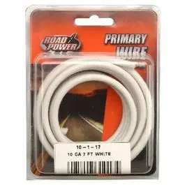 10-Gauge White Primary Wire – 7-Foot Pre-Cut Length For Electrical Projects 1