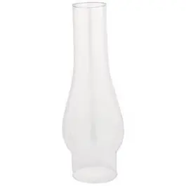 10-Inch Clear Glass Lamp Chimney – Decorative & Functional 1