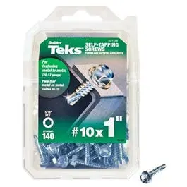 #10 X 1" Hex Washer Head Self-Tapping Drill Point Screws (140-Pack) 1