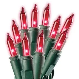 100-Count Red Mini Led Christmas Light Set 1
