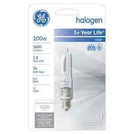 100-Watt Mini Candelabra Quartz Halogen Lamp – Compact Base For Decorative Lighting 1