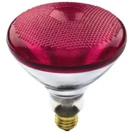 100-Watt Red Flood Light Bulb – R20 Or Par20 Base 1