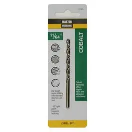 11/64-Inch X 3-1/4-Inch Cobalt High-Speed Drill Bit 1