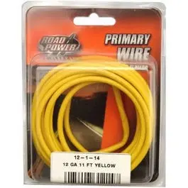 12-Gauge Yellow Primary Electrical Wire – 11-Foot Length 1