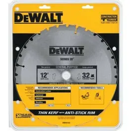 12-Inch 32-Tooth Carbide-Tipped Circular Saw Blade 1