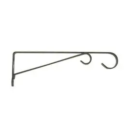 12-Inch Black Powder-Coated Hanging Bracket For Potted Plants 1