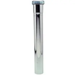 12-Inch Chrome Kitchen Drain Extension Tube – 1-1/2" O.D. Slip Joint 1