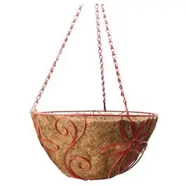 14-Inch Round Daisy-Style Hanging Basket – Assorted Colors 1