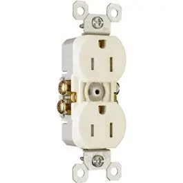 15-Amp Light Almond Tamper-Resistant Outlet – Decorative Receptacle 1
