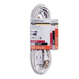15-Foot 16/2 Spt-2 Polarized Extension Cord With Cube Tap – White 1