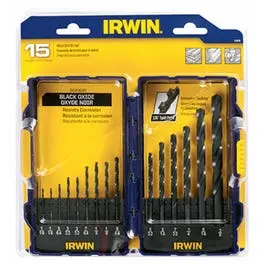 15-Piece Black Oxide Drill Bit Set 1