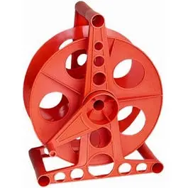 150-Foot Orange Cord Reel With Stand – Portable Power Cord Storage System 1