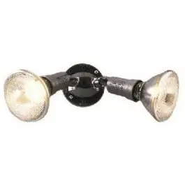 150W Bronze Plastic Twin Flood Light – Weather-Resistant Outdoor Fixture 1