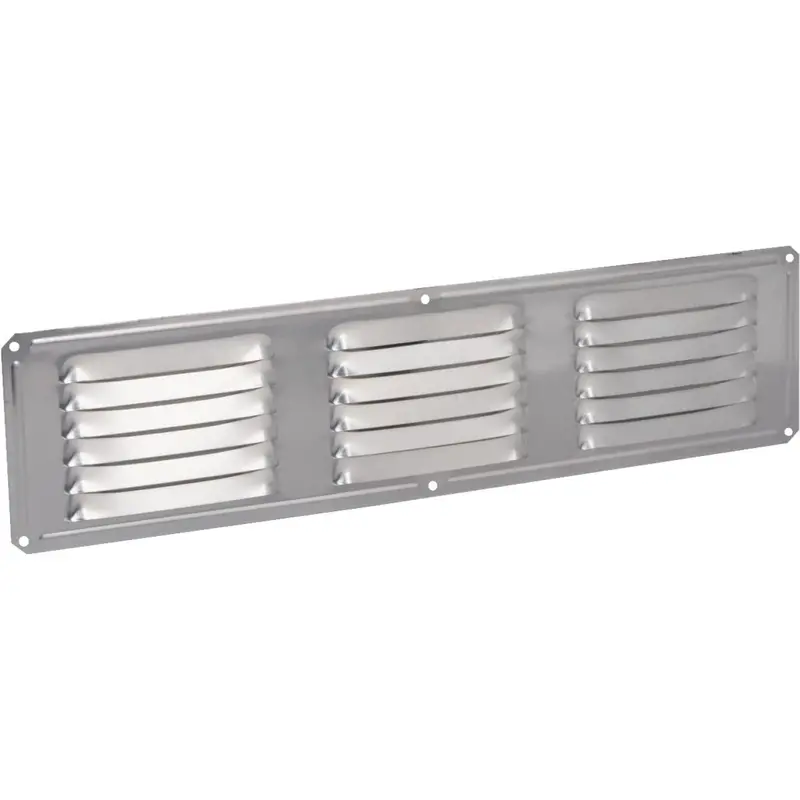 16-In X 4-In Mill-Finished Aluminum Under-Eave Vent – Corrosion-Resistant Air Intake 1