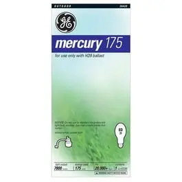 175-Watt Deluxe Mercury Vapor Light Bulb – White Illumination For Outdoor Fixtures 1