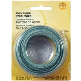 18-Gauge Plastic-Coated Wire – 50-Foot Roll For Light-Duty Binding 1