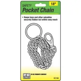 18-Inch Pocket Chain With Trigger Snap – Compact Utility Chain For Keys Or Tools 1