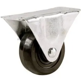 2.5-Inch Rigid Plate Caster With Durable Rubber Wheel 1