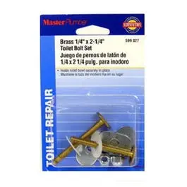 2-Pack Brass Toilet Mounting Bolts 1