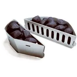 2-Pack Charcoal Fuel Holders With Basket Design For Even Burning 1