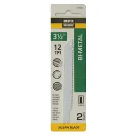 2-Pack Jigsaw Blades – 3.5" Length, 12 Tpi Bi-Metal/Cobalt Alloy 1