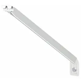 2-Pack White Shelf Support Brackets – 12-Inch Heavy-Duty L-Brackets With Anchors 1