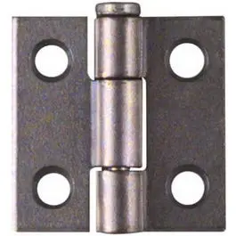 2-Pack Zinc Light-Duty Narrow Hinges – 1-Inch X 1-Inch 1