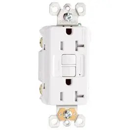 20-Amp Gfci Duplex Receptacle – Tamper-Resistant, White Finish 1